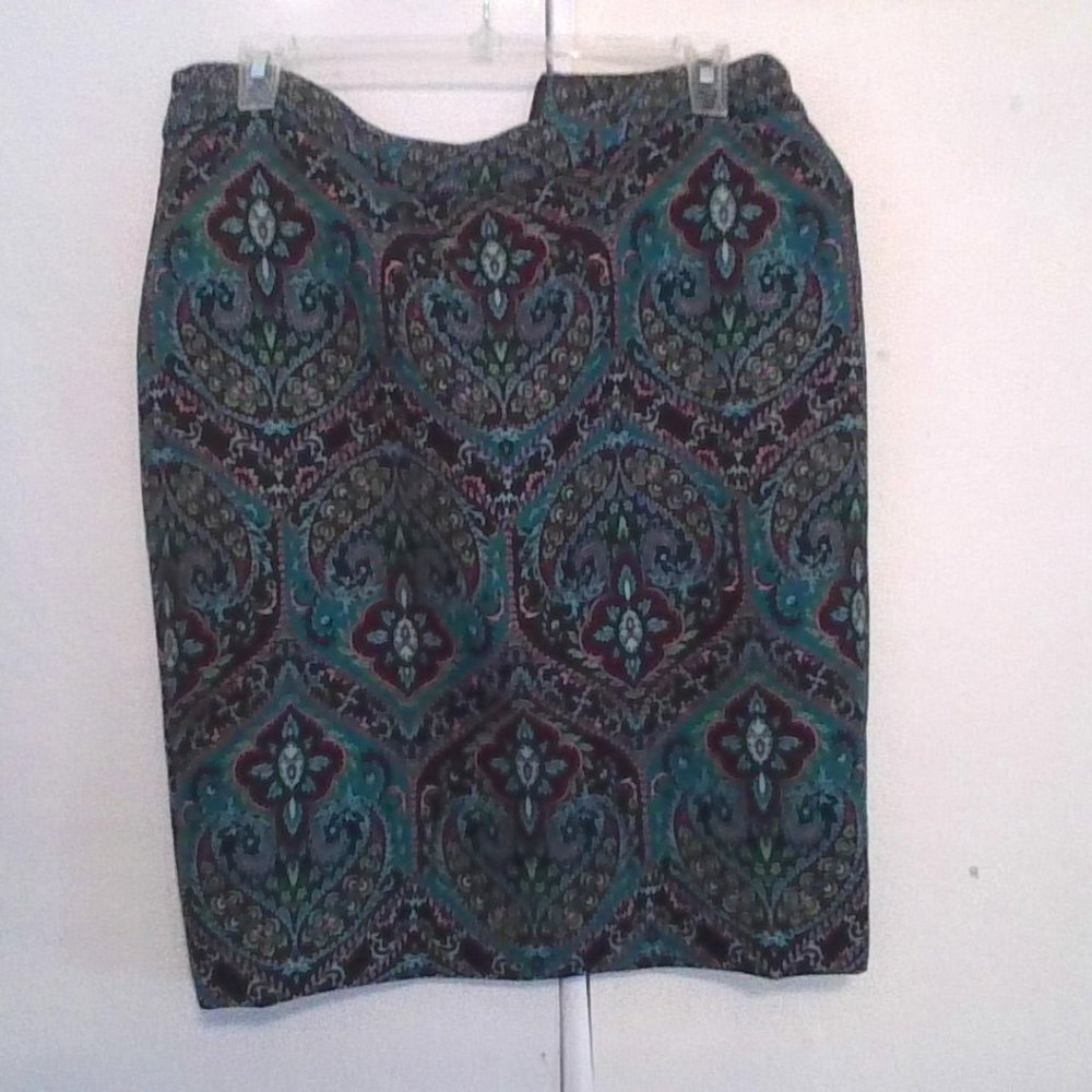 Talbots Paisley Skirt in 6P
